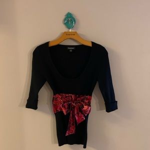 Bebe Silk Sweater Top